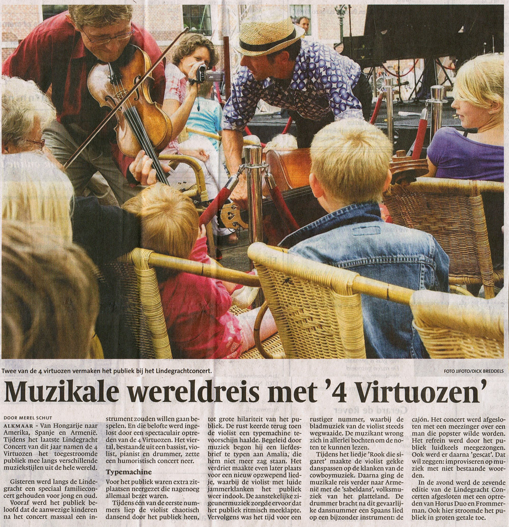 Recensie - Alkmaarsche Courant d.d. 12 augustus 2009